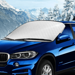 Sonnenschutz Auto Frontscheibe,Frontscheibenabdeckung, Autoabdeckung, Winter Sommer Windschutzscheibe Abdeckung Faltbare, FüR Die Gegen Schnee, EIS, Frost, Staub, Sonne