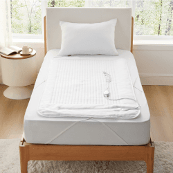 BEDSURE Electric Mattress Pads-High VoltageⅡ W2 150x80 DE Polar Fleece Wärmeunterbett 150 x 80 cm, 4 Temperatursstufen mit Überhitzungsschutz Steuerung, 10 Std.