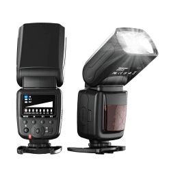 PHOTOOLEX Blitz Flash Speedlite für Canon Nikon Sony Panasonic Olympus Pentax Fujifilm Sigma Minolta und Andere SLR Digital SLR Film SLR Kameras und Digital Kameras mit Single-Kontakt Hot-Schuh FK300