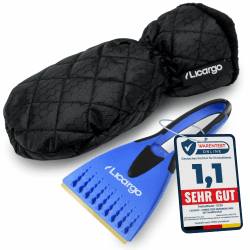 LICARGO Eiskratzer mit Handschuh - warm & wasserfest - Eiskratzer Auto mit Handschuh