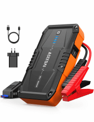 AstroAI S8 Starthilfe Powerbank, 1500A Auto Starthilfe Powerbank mit 220 Volt Steckdosenladegerät, 12V Tragbare Starthilfe, Batterie Booster, für bis zu 6,0 L Benzin & 3.0L Diesel