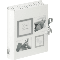 walther design Aufbewahrungsboxen grau mit Ausstanzung und Prägung, Baby Little Foot FB-173