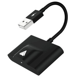 Android Auto Wireless Adapter für OEM Werksverkabelte Android Auto, Plug & Play Einfache Einrichtung Dongle für Android Phones Konvertieren Wired Android Auto zu Wireless Schwarz