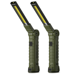 Coquimbo LED Arbeitsleuchte Taschenlampe Aufladbar, Valentinstag Jahrestag Geschenke für Männer Ihn Werkstattlampe Grill Licht mit Magnet und Haken für Auto Reparatur Garage Camping Notfall (Grün)