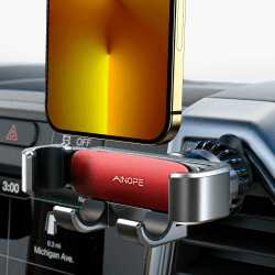 AINOPE Handyhalterung Auto Lüftung, Auto Handyhalterung Schwerkraft [Einhandbedienung] kfz Handy Halterung Auto Kompatibel mit iPhone 13 Pro Max Samsung S22+ Huawei Xiaomi usw (rot)