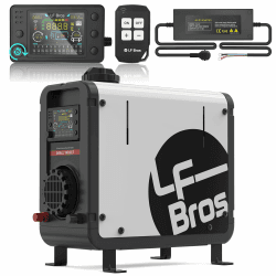LF Bros Standheizung Diesel 12V/24V/220V, Dieselheizung 5kw, Diesel Lufterhitzer für Garage, Camping, Wohnmobil (Weiß) N4 (12v/24v/220v)