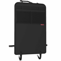 ATHLON TOOLS Rückenlehnen-Schutzmatte beschichtet, Rückenlehnenschutz Auto Kick-Matte, verstärkt - mit Netztaschen - schmutzabweisend, pflegeleicht und wasserabweisend Schwarz - 1 Stk.