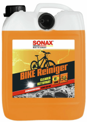 SONAX BIKE Reiniger (5 Liter) Fahrradreiniger für Aluminium, Mattlacke, Carbon- & Kunststoffoberflächen, reinigt Kette & Zahnkränze, für E-Bike, materialschonend | Art-Nr. 08525000 Single Fahrradreiniger (5 Liter)