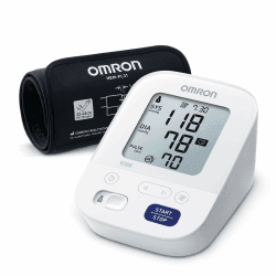 OMRON X3 Comfort - Automatisches Oberarm-Blutdruckmessgerät, "Gut" in Stiftung Warentest 09/2020, klinisch validiert, auch für Diabetiker und Schwangere, Intelli Wrap Manschette - sichere Anwendung