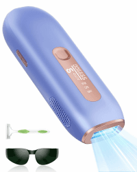 Glattol IPL Geräte Haarentfernung mit 999,900 Lichtimpulse, 3-in-1 IPL Haarentfernung Laser HR/SC/RA, 9 einstellbare Energiestufen & schmerzfreies Ergebnis für Männer&Frauen, Arm, Bein,Bikini, Violett