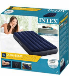 Intex 64757 Classic Downy Blue Dura-Beam Serie Twin Luftbett, Blau, 191 x 99 x 25 cm (L x B x H)