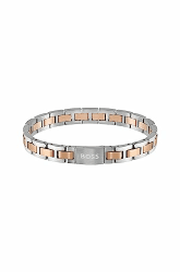 BOSS Jewelry Armband mit Knebelverschluss für Herren Kollektion METAL LINK ESSENTIALS - 1580056