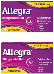 Allegra Allergietabletten 20 mg Tabletten (2 x 50 Stk.)