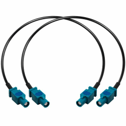 Fakra Z Kabel RG174 Fakra Z Stecker zu Fakra Z Stecker Auto Radio Verlängerungskabel Fahrzeug Antenne Verlängerungskabel Pigtail Auto Radio RF Koaxialkabel für DAB GPS Navigations Antenne 12inch 2PCS