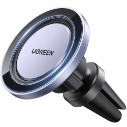 UGREEN Handyhalterung Auto Magnet mit Metallring kompatibel mit MagSafe iPhone 15/14/13 Pro Max und Allen Smartphones 360° Autohalterung Handy Magnethalter für Magnetische Hülle