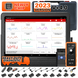 LAUNCH X431 V+ 4.0 OBD2 Diagnosegerät Professionelles Multibrand-Diagnosetablett mit 2 Jahre Update DE besser für Werkstätte