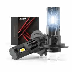 TUINCYN H7 Lampe Auto 80W 16000LM 12V 6000K Xenon Weiß, 400% Helligkeit H7 Abblendlicht Halogen-Scheinwerferlampe Glühbirne. 2 STÜCK 1:1 H7 (12V)