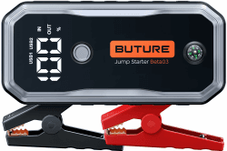 BuTure Auto Starthilfe Powerbank, 5000A Spitzenstrom 26800mAh Starthilfe Powerbank für All Benzin und 10.0L Dieselmotor, Starthilfe mit LED, DC Ausgang und Dual USB, PKW