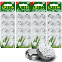 GutAlkaLi 40 Stück AG10 LR1130 1.5V Alkaline Knopfzelle Batterien ohne Quecksilber