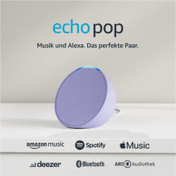 Zertifiziert und generalüberholt Echo Pop | Kompakter und smarter Bluetooth-Lautsprecher mit vollem Klang und Alexa | Lavendel PURPLE