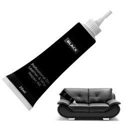 Leder Reparatur Set,Lederreparatur Creme,Leder-Restaurator,Leder Autositze,Sofas,Lederbekleidung,Ledertaschen,Gürtel,Reisetaschen Usw Kratzer,Löcher,Verschleiß Kunstleder Reparatur,20ml,Schwarz 20ml-Schwarz