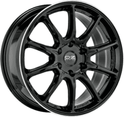 OZ Hyper XT HLT (9x20) schwarz diamant rand glänzend