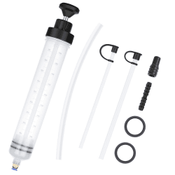 flintronic Handpumpe, 500ml Ölspritze, Absaugpumpe, Ölansaugpumpe, Ölansauger, Ölpumpe Bremsölspritze Auto Lieferung Handpumpe, Geeignet für Motor, Getriebe, Hinterachsöl und Kühlflüssigkeit 500CC