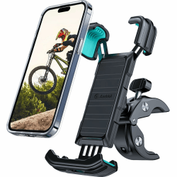 andobil Handyhalterung Fahrrad [2024 Vollständiger Schutz] Motorrad Handy Halterung fahrradlenker Universal 360° Drehbar Smartphone Fahrradhalterung Handy kompatibel mit iPhone 15/14/13/12 Samsung usw B-Blau