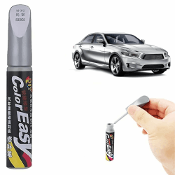 SEGMINISMART Lackstift Auto,Auto Lackstift,Auto Reparatur Lack Auto Pinsel,Lack Reparatur,Auto Kratzer Reparatur Stift,Lackstift Auto Lack Reparatur für Auto Kratzer Reparatur,1 Stück (Silber)