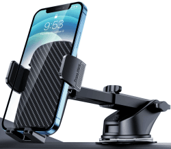 TICILFO Handyhalterung Auto [Militär-Saugqualität] Handy Halterung Auto Saugnapf Stabil Handyhalter fürs Auto 360 Drehbar Universal kfz Handyhalterung Armaturenbrett für Smartphones iPhone Android Black