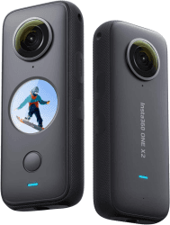 Insta360 ONE X2 – 5,7K 360° Action Kamera mit Stabilisierung, Wasserfest Dank IPX8, unsichtbarerer Selfie-Stick, Touchscreen, automatische Videobearbeitung, Sprachsteuerung ONEX2 Standard