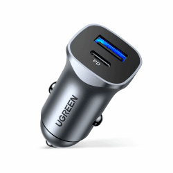 UGREEN 20W Zigarettenanzünder USB Auto Ladegerät USB Zigarettenanzünder Adapter KFZ Ladegerät USB C kompatibel mit iPhone 15,15 Plus,15 Pro,15 Pro Max, Galaxy S23, S22, S21, Redmi Note 10 usw
