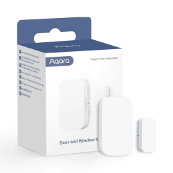 Aqara Tür - und Fenstersensor, Erfordert Aqara Hub, Zigbee-Verbindung, Drahtloser Detektor für Alarmanlage und Smart Home, Kompatibel mit Zigbee, Apple HomeKit, Alexa und IFTTT Single