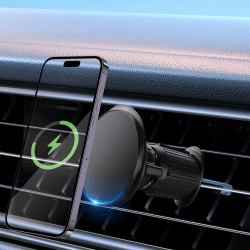Grefay 2024 Magnetische Auto-Telefonhalterung Entlüftung Verbesserte Magnet Handyhalterung [Nicht Block lüftung] mit 2 Starke Magnet für iPhone 15 14 13 Pro Max Magsafe Hülle Alle Handys