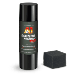 Dr. Wack – A1 Kunststoff-Tiefenpfleger MATT – NEUE FORMEL 250 ml inkl. Spezial-Schwamm I Premium Auto-Kunststoffpflege für innen & außen I Hochwertige Autopflege – Made in Germany matt Single