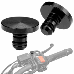 KEMIMOTO Universal M8 Motorrad Spiegel Blindstopfen Schrauben, CNC Aluminium, Motorrad Abdeckkappen für M8 Spiegelgewinde, Gewinde Verkleidungsschrauben, 2 Stücke M8-Typ 1