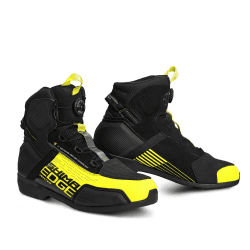 SHIMA EDGE, Motorradschuhe für Männer - Verstärkte Straßenreitschuhe mit ATOP-Verschlusssystem Vented 47 EU Fluo