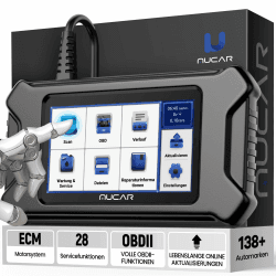 mucar OBD2 Diagnosegerät, CS90 Diagnosegerät Auto Deutsch, 2024 Kfz Auslesegerät, OBDII Motorsystem Diagnosetools mit 28 Reset-Funktion, Kostenlose Upgrades Auf Lebenszeit Blau