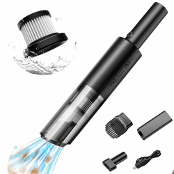 WHJC Auto Staubsauger 9000Pa Autostaubsauger Wiederaufladbarer Mini Kabellos Handstaubsauger für den Auto, Haus, Küche, Tierhaare A8