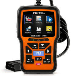 FOXWELL NT301 EOBD2 OBD2 Diagnosegerät Fehler Code Reader für BMW VW Mercedes Alle Fahrzeuge Check Engine Light mit Full OBDII Funktionen