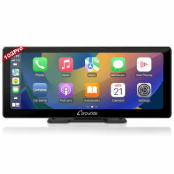 Carpuride W103 Pro Drahtloser Bluetooth Übertragung Tragbarer Apple Carplay & Andorid Auto Autoradio, 10.3 Zoll 1080P Touchscreen mit Spiegelung,Unterstützt LKW-Armaturenbrettmontage CA-W103PRO
