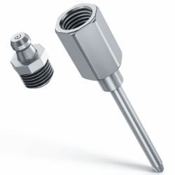 Fettnadel Düse, industrietauglicher schmaler Nadel-Dispenser, Fettpresse Anschlussadapter mit 1/8"-NPT Gewinde Mühelose Schmierung für schwer zugängliche Bereiche Schmiernadeldüse