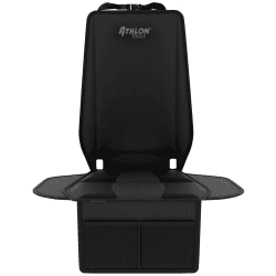 ATHLON TOOLS Kindersitz-Unterlage mit Seitenschutz - Optimale Passform - Isofix kompatibel - Dick gepolstert - für Kindersitze, Babyschalen und Sitzerhöhungen - Patentiertes Design aus Hamburg Schwarz