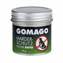 GOMAGO Marderschutz für Ihr Auto | Vertreibt den Marder zuverlässig und einfach aus dem Motorraum | Effektive, schonende und vorbeugende Alternative zu Marderschreck, Marderspray, Ultraschall 35g