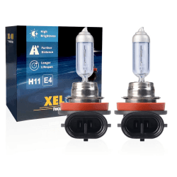 XELORD Halogen H11 Scheinwerferlampe Birne 60/55W 12V Auto Abblendlicht Fernlicht lnebelscheinwerfer Glühlampen mit Zulassung - 2 Stück H11 55W-2Stück