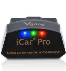 vgate Fahrzeug angetrieben iCar Pro OBD2 Bluetooth 4.0(BLE) Diagnosegerät Auto Automotive Motor Fehlercode-Lesegerät ELM 327 V 2.3 Für Android/IOS-System, kompatibel mit App Torque,OBD Car Doctor