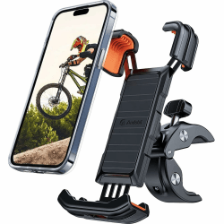 andobil Handyhalterung Fahrrad Lenker [2024 Herausragender Schutz] Patent Design, [1s Schnellspanner] Robuste Handyhalterung Motorrad 360° Handyhalter Fahrrad für iPhone 15/14/13 Samsung S23 usw Schwarz