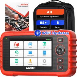 LAUNCH CRP129X Plus OBD2 Diagnosegerät, Diagnosescanner mit Allen Systemdiagnosen, 8 Dienste, Öl-Reset/Einspritzer-Codierung/Drossel/SAS/Bremse/BMS/TPMS-zurücksetzen, Auto VIN, 2-Jahres-Updates