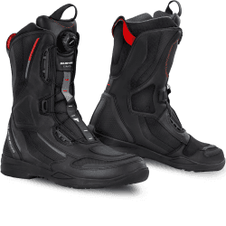 SHIMA STRATO Motorradstiefel Herren und Damen - Motorrad Wasserdicht Stiefel Tourenstiefel Schuhe Männer Leder Schwarz 42 EU Schwarz Herren Vented