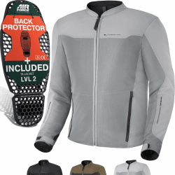 SHIMA OPENAIR Motorradjacke Herren und Damen- Leichte Sommerjacke mit Protektoren, Motorrad Sommer Jacken Mesh Motorcycle Textiljacke Schutzjacken Grau 3XL JACKE Herren